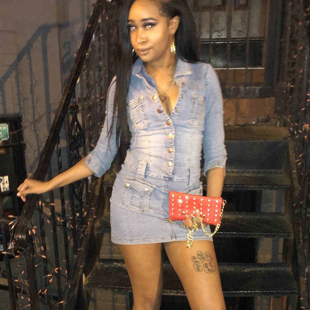 Denim dress